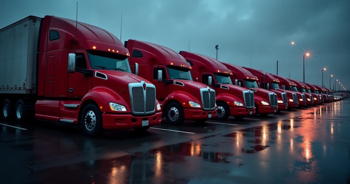 The All Season Transport fleet of company-owned trucks